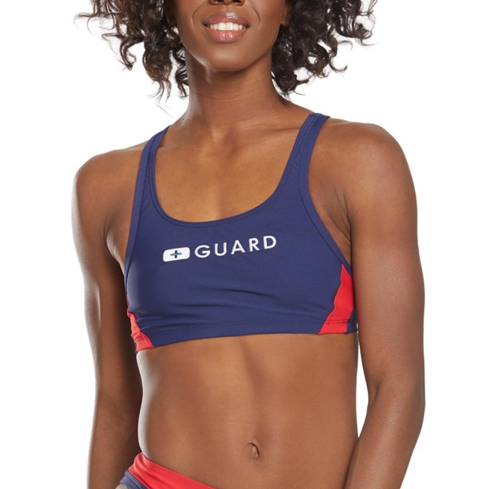 Speedo Lifeguard Sport Bikini Swimsuit Top Medium